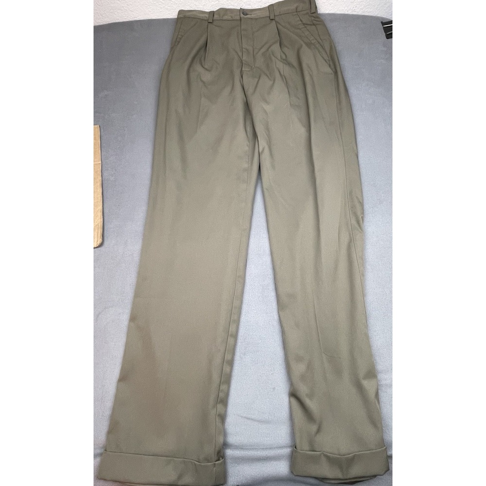 Nike Golf Pants Mens 32 34 Brown Lightweight Chino Trousers Stretch Pockets